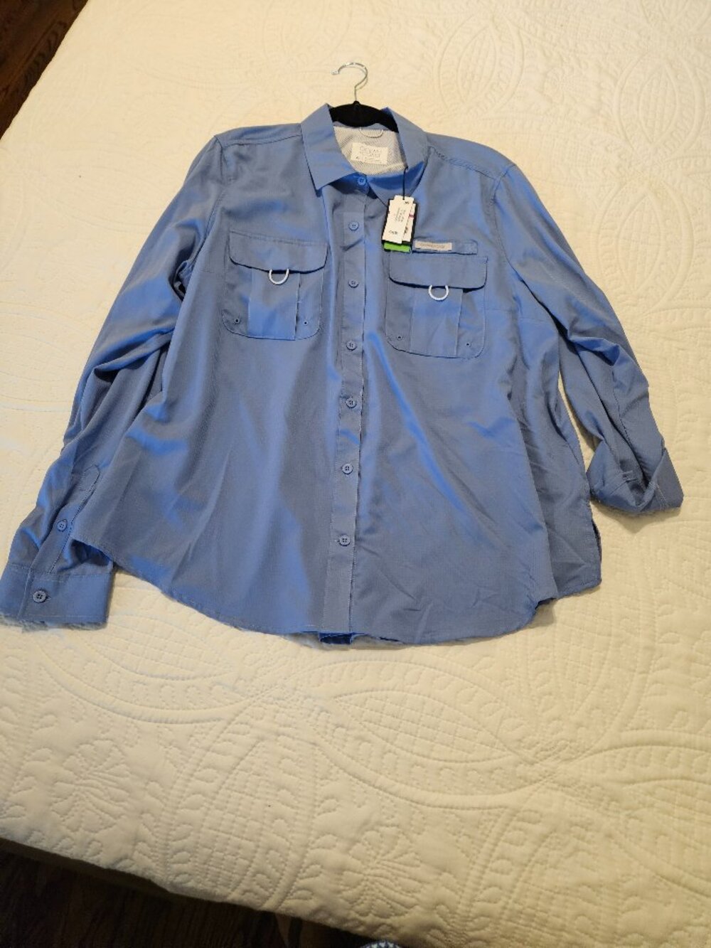 Ocean & Coast blue long sleeve top, XL, NWT